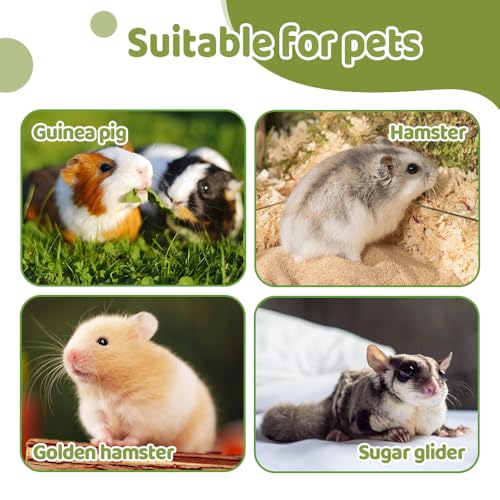 MiOYOOW Guinea Pig Hideout, Cooling Woven Hamster Tunnel Bed Small Animal Hiding House for Summer Hamsters Guinea Pigs Sugar Gliders - size: Large