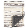 Hudson Baby Unisex Baby Plush Mink and Sherpa Blanket, Aztec, One Size - color: Aztec, size: One Size