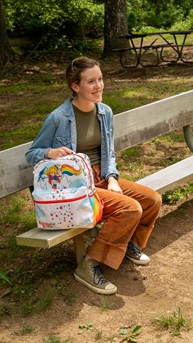 AI ACCESSORY INNOVATIONS Rainbow Brite Backpack for Girls, 16 x 12 x 5 inch School Bag with Laptop Pocket - color: Rainbow Brite