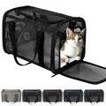 Dog Carrier Pet Carrier for Small Medium Cats Dogs Puppies up to 16 Lbs, TSA Airline Approved, Soft Sided, Collapsible Cat Bag Carrrier (Black, 17 * 11 * 11) - color: black, size: 17*11*11