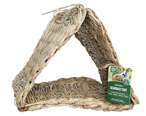 Small Pet Select Tiny Paws Seagrass Play Pack, Toys, Tunnel & Hideout | Natural Chew Toys & Cage Accessories, For Guinea Pigs, Rabbits, Bunnies & Other Small Pets