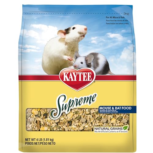 Kaytee Supreme Pet Mouse and Rat Food, 4 lb - size: 4 Pound (Pack of 1)