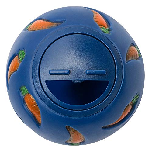 Niteangel Treat Ball, Snack Ball for Guinea Pigs, Rabbits, Hedgehogs and Other Small Pets (Small, Blue) - color: Blue