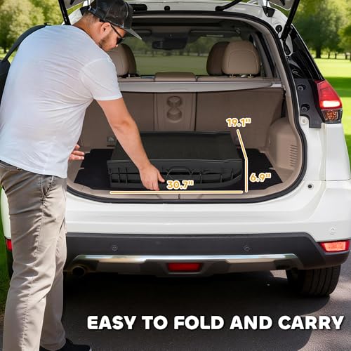 PawHut Folding Dog Ramp, 61 Inches Portable Pet Ramp with Frosted Surface | for Car, Truck, SUV, Non Slip with Raised Side Rails