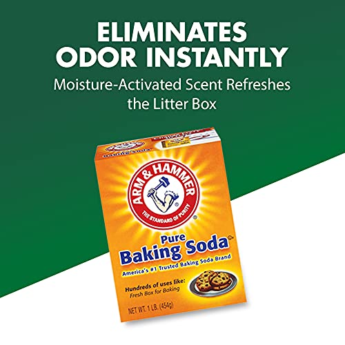 Arm & Hammer Cat Litter Deodorizer, with baking soda, 30 Oz - size: 30 oz, style: Double Duty