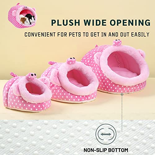 JanYoo Guinea Pig Rat Accessories Toys House Hideout Cage Supplies Chinchilla Cage Ferret Gerbil(S,Pig) - color: 2-Pig, size: S