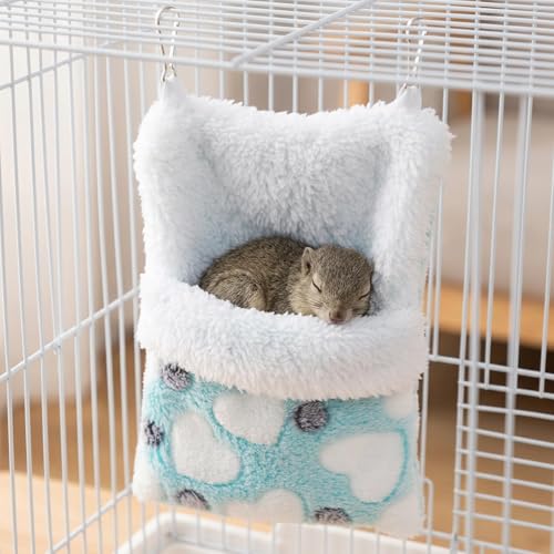 Sugar Glider Bonding Pouch, Sugar Glider Pouch, Comfortable Sleeping Bag for Sugar Gliders and Small Animals, Heart Pattern Design