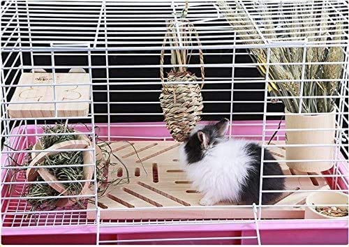 Litewoo Rabbit Scratch Board Claw and Teeth Care Chew Toy Bunny Wood Pad, B | Natural wood, antiskid & edible, rabbit scratch board for digging/chewing, for chinchilla/guinea pig, 12.6"x9.84"x0.6" - color: C 12.60x9.84 inch
