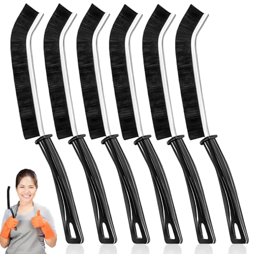 Crevice Cleaning Brush, Multifunctional Cleaning Brush Tool | Bathroom Gap Brush,Grout Brush, Cleaning Tools for Toilet, Bathrooms, Kitchens, Bathtub, Faucets, Sink, Windows，6pcs