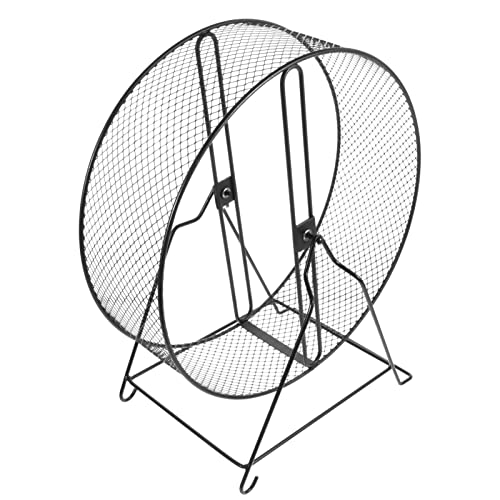Hamster Cages Hamster Running Exercise Wheel- Silent Guinea Pig Exercise Wheel with Rack Small Animals Running Wheel Toys for Hamsters, Hedgehogs, Rats Hamster Cage - size: 21X15X23CM