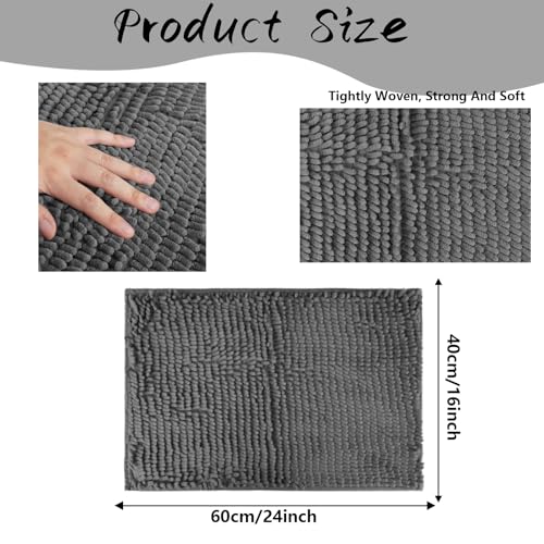 5 Pcs Guinea Pig Cage Liner 16 x 24 Inch Dark Gray Guinea Pig Bedding Washable Training Mat Reusable Small Animal Sleeping Pee Pads for Bunny Hamster