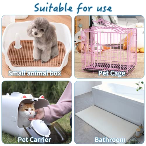 Tfwadmx 100 Pcs Rabbit Pee Pads Disposable Cage Liners Leak-Proof Super Absorbent Potty Training Pad for Puppy Guinea Pigs Hedgehog Hamsters Chinchillas Cats and Other Small Animals - size: 100 Pcs-17.72" x 12.99" (Blue)