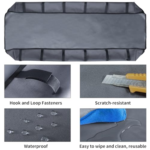 Guinea Pig Cage Liner Pet Bedding Base Waterproof Oxford Guinea Pig Cage Bottom Suitable for C & C Cage Panel (No Cage)（24x48 Inch）, gray - size: 48.0"L x 24.0"W x 4.3"H