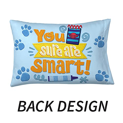 Franco Kids Bedding Super Soft Microfiber Reversible Pillowcase, 20 in x 30 in, Blues Clues - color: Blues Clues