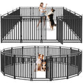 Thickened Outdoor Dog Fence, 40" H, 16 Panels for Yard & Camping | Easy Setup, Flexible Layouts, Thickened Panels, Heavy-Duty, for Medium & Large Dogs and Farm Use, Patented - size: 40" height, style: 16 Panels