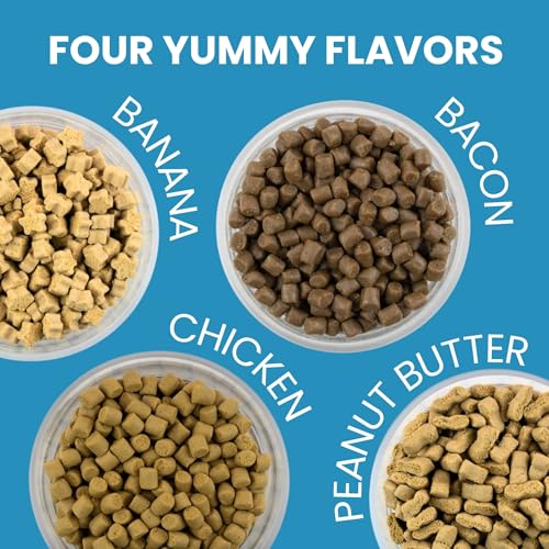 Marshall Pet Products Bandits Ferret Treats Variety Pack – Includes Banana, Chicken, Bacon, Peanut Butter Flavors (3oz Each) Plus Ferret Sneaker Toy for Enrichment & Fun