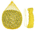 Slow Feeder Hay Net, 40" Length 2" Holes Strong Load-Bearing, Nylon Slow Feed Bag Hay Feeder, (Yellow, 1 Pcs), Intended for Horses/Goats/Trailer/Stall - color: Yellow