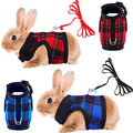 2 Pieces Guinea Pig Harness and Leash with Safety Bell Adjustable Hamster Ferret Harness and Leash Set No Pulling Walking Vest for Ferret Chinchilla and Similar Small Animals(L, 9-10 Inch Chest) - size: L, 9-10 Inch Chest