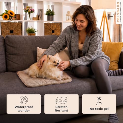 Dog Cooling Mat, Ice Silk Self-Cooling Pad, Light Beige, XS - color: Light Beige, size: X-Small