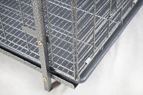 Stackable Rabbit Cage with Feeder and Water Bottle, 24 x 24 x 16 inches, Guinea Pig Ferret Bunny Hutch (1) - color: 1