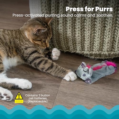 Catstages Petstages Purr Pillow Snoozin' Sloth Soothing Plush Cat Toy - color: Purr Pillow Sloth