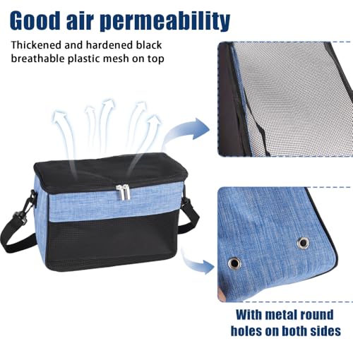 DONGKER Guinea Pig Travel Carrier Bag,Foldable Hamster Outgoing Shoulder Bag with Detachable Adjustable Shoulder Strap for Hamster Ferret Squirrel Chinchilla Rabbit
