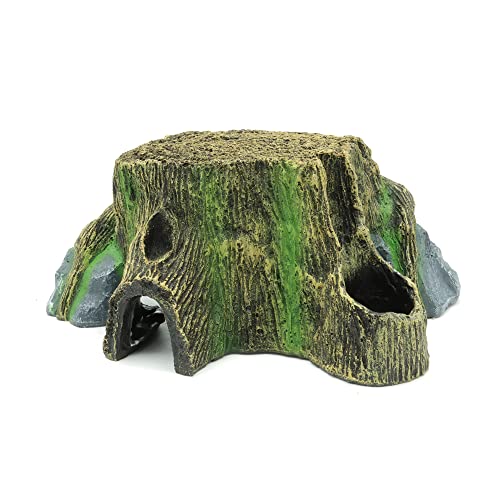 Resin Large Turtle Tank Accessories Reptile Hideouts Cave | Habitat Decor, For Gecko, For Leopard Lizards, For Toad