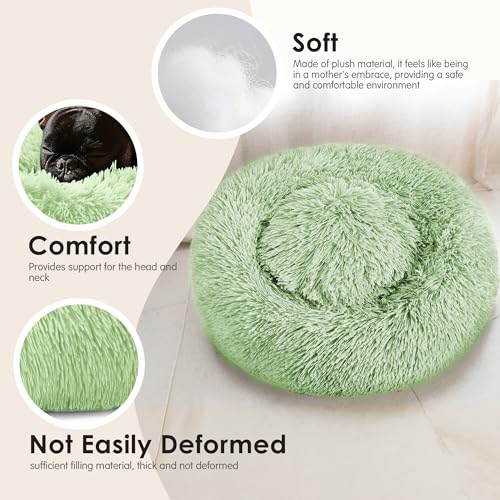 Extra Large Dog Beds, 36 Inch Human Dog Anxiety Relief Comfort Bed, Indestructible & Chew Proof Pet Beds (Green) - color: Green, size: 36.0"L x 36.0"W x 8.0"Th