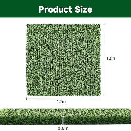 8 Pack Chicken Nesting Pads, Washable Reusable Hen Laying Mats, Green | 12 x 12 inch Chicken Coop Accessories, Cut to Fit Nesting Boxes, Rabbit Cages - color: Green