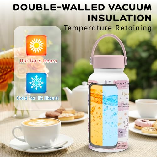 Christian Gifts for Women, 25oz Child of God Water Bottle with Straw Lid & Direct-drink Lid - God Insulated Water Bottles, BPA-free Leakproof Sports Waters Bottle for Daily School, Christ Gift Cup - color: Purple Christ