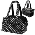 PetAmi Small Dog Purse Carrier, Soft-Sided Pet Carrier Bag with Pockets, Portable Puppy Cat Travel Handbag Tote, Airline Approved Breathable Mesh, Poop Bag Dispenser, Max 18 lbs, Polka Dot Black - color: Polka Dot Black