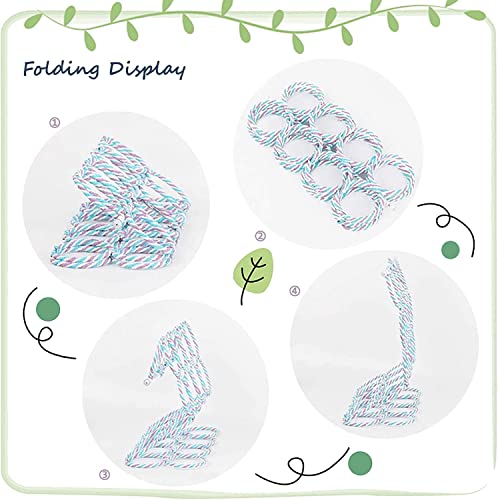 2 Pcs Bird Swing Climbing Rope Net Toys 14" x 24" Parakeet Hemp Rope Perch Swing Ladder Bridge Hanging Hammock Small Animal Activity Toy for Parrot Lovebirds Hamster Mice Rat Ferret (Random Color)