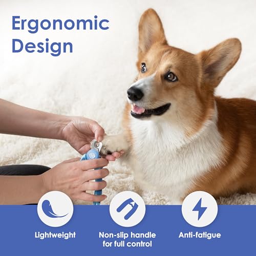 AKC Dog & Cat Stainless Steel Nail Clippers with Safety Guard and Nail File | Professional grooming tool with stainless steel blades and an easy-grip anti-slip handle for all pet sizes. - style: Nail Clipper
