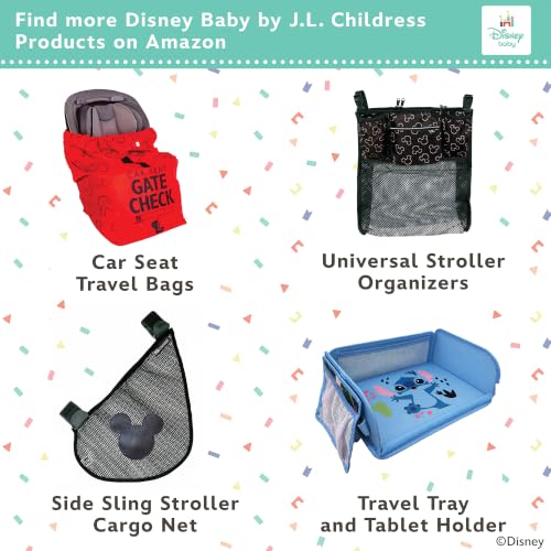 J.L. Childress Disney Baby Gate Check Travel Bag for Umbrella Strollers - color: Mickey Red