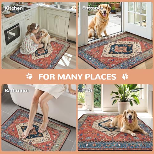 Lahome Super Absorbent & Leakproof Washable Dog Pee Pads - 2 Pack Value Set - Waterproof, Non-Slip Reusable Pads for Puppy Training, Crates & Whelping (24"x24", Red) - color: Red, size: 2FT x 2FT (Pack of 2)