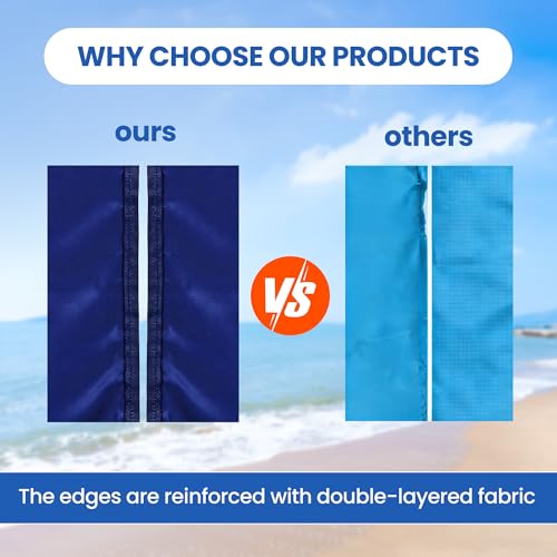 WIWIGO Beach Blanket Mat Waterproof Sandproof for 2-8 Adults Quick Drying | Extra Large, For 2-8 Adults,Windproof, Outdoor Picnic Mat, Beach Accessories Must Have,Gifts, for Travel, Camping, Hiking - color: Blue, size: 79" X 108"（1-6person）