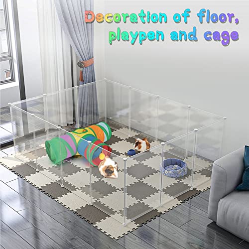 YUEPET Guinea Pig Tunnel, 3-Way Collapsible Play Tunnel with Ball, Rainbow | Guinea Pig Toys, Guinea Pig Play Tubes, Hanging Play Ball, Peekaboo Opening, Folds for Storage, 5.9 in Entrance - color: Rainbow