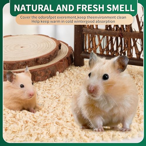 18oz Small Pet Bedding, Low Dust, Odor Control, Ultra Absorbent, for Hamsters, Guinea Pigs, Parrots, Rabbits, Gerbils, Mice & Small Animals - size: 18oz