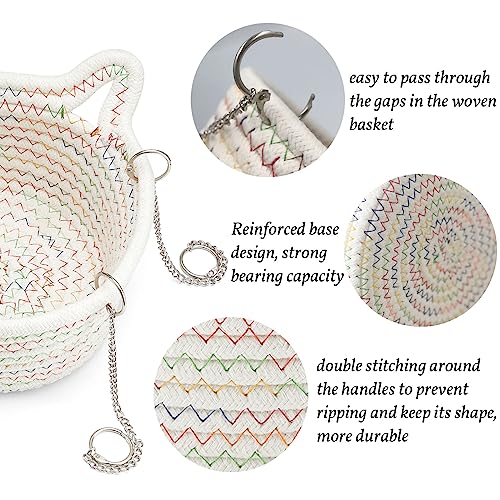 JWShang Rat Hanging Basket Bed for Cage - Chew Proof Small Animal Hammock with Sturdy Chains, Durable Rat Sleeping Nest for Mice Guinea Pig Chinchilla Sugar Glider Ferret (L) - size: X-Large