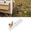 2 PCS Chicken Coop Ramp with Cable Ties, Black Adjustable Length (16.5-29.5 Inch) Iron Wire Ladder for Coop Henhouse Leg Problem or Cannot Fly Chickens, Waterproof