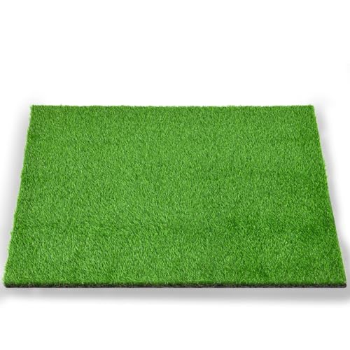 LOOBANI Dog Grass Pee Pads, 31x51in Artificial Grass Pads for Potty Tray | Pet-Friendly, Easy to Clean, Washable, Realistic, Fake Grass Mat for Puppy to Pee On, Outdoor Indoor Pee Grass, with Drainage - size: 31*51 inch