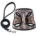 Dog Harness with Leash Set, Step-in Adjustable Puppy Pet Vest,Camo Set XXS | Lightweight Breathable Air Mesh, Night Safety Reflective, No Pull Puppy Vest Harnesses for Small Medium Large Dogs, Cats - color: Camo SET, size: XXS(Chest:10"-12")
