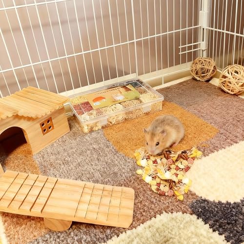 Hamster Treats 15 PCS Rat Treats Hamster Chews for Gerbils Sugar Glider (Small)