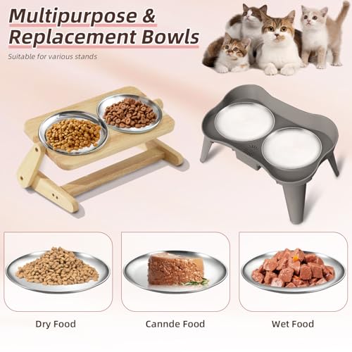 12 Stainless Steel Cat Food Bowls, Small Flat 6.7 inch Wet Feeding Dish, Perfect for Kittens, Cat, Ferrets, Stray Cats (6.7Inch 12Pcs) - size: 6.7Inch 12Pcs