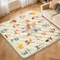 Omzer 59x59 Baby Play Mat for Floor, Playpen Mat for Toddlers Infants | Animal Alphabet Design, Crawling Mats for Babies 6-12 months, Non-Slip, Washable, Foam Playmat - size: 59"×59"