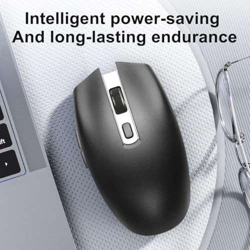 Single-Mode Wireless Mouse with Ergonomic Design, Comes with a USB Receiver, Suitable for Gaming, Office, and Entertainment use, Compatible with laptops and Desktop Computers. - color: Gray