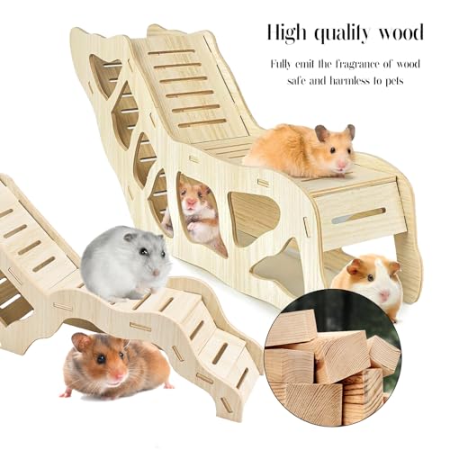 Hamster Tunnel Hamster Hideout Climbing Hamster Ladder,Burying in Hamster for Bedding,for Dwarf Gerbils and Mouse Mice Rat Other Small Animals Etc (Labyrinth Tunnel B-Small) - color: Small B
