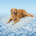 Dog Cooling Mat Q-MAX>0.5 Self-Cooling Mat for Dogs Crate Pad for Dogr, 2-in-1 Long-Lasting Cool Mats and Soft Kennel Pad for Dogs, Easy Washable Mat for Bed Crate Car - size: 44.0"L X 32.0"W