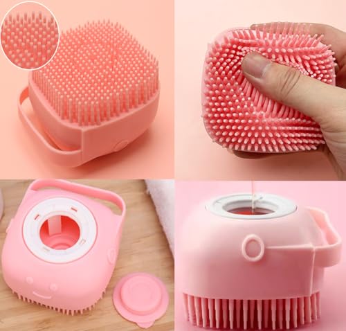 9PCS Pet Gromming Kit，Cleaning Brush Removes Loose Hair, Pet Bath Brush,Shampoo Brush, Nail Clipper, Flea Comb for Dogs&Cats and Small Animal Grooming Kit.