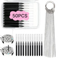 Shower Head Cleaner Tool, Shower Head Cleaning Brushes Small Hole, Shower Head Cleaner Picks Anti-Clogging Nozzle Little Gaps with Storage Boxes for Household Bathroom, 50 PCS